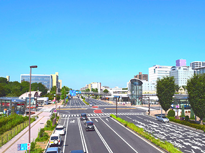 茨城市航空写真